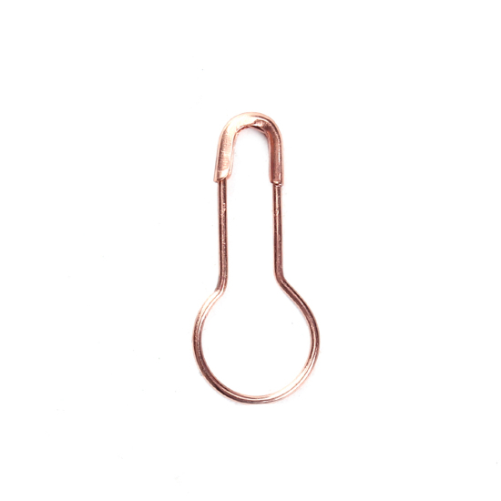 Image de Broche Epingle en Laiton Or Rose 22mm x 10mm, 100 Pcs