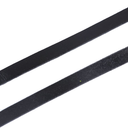 Rindleder Schnur Schwarz 10mm, 1 Meter