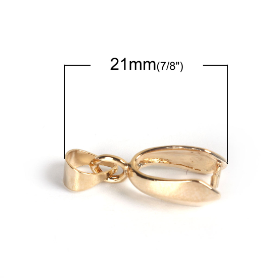 亜鉛合金 バチカン 金メッキ 21mm x 8mm、 20 個 の画像
