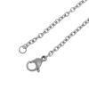 Picture of Wholesale Link Cable Chain Necklace, Silver Tone 304 Stainless Steel, Unisex Minimalist Gift Jewelry For Retailer, 59.5cm(23 3/8") long, 2 PCs
