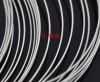 Picture of Steel Wire Beading Wire Bracelets Components Round Silver Tone 0.6mm, 5cm - 4.5cm Dia. 200 Loops