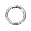 Picture of 500 PCs 8mm Dia., 1mm(18 gauge) 304 Stainless Steel Open Jump Rings Findings For Jewelry Making Silver Tone Round