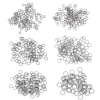 Picture of 500 PCs 8mm Dia., 1mm(18 gauge) 304 Stainless Steel Open Jump Rings Findings For Jewelry Making Silver Tone Round