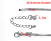 Picture of Copper European Style Snake Chain Charm Bracelets Silver Tone W/ Lobster Claw Clasp And Extender Chain For Kids/ Children 16cm long, 4 PCs
