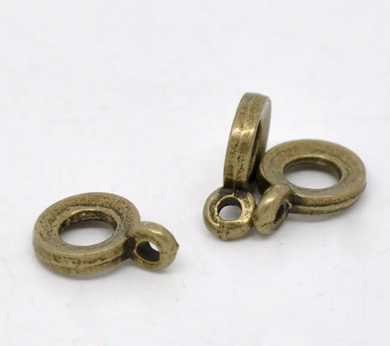 Picture of Antique Bronze Bail Beads 11x8mm, sold per packet of 100