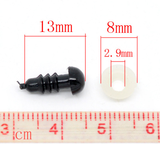 Image de 500 Kits Création Poupée en Plastique Noir œil