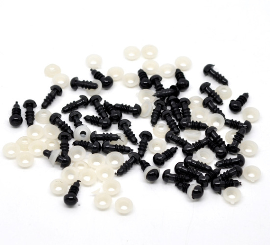 Image de 500 Kits Création Poupée en Plastique Noir œil