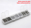 Picture of 1 Box 10mm Dia. - 4mm Dia., Stainless Steel Open Jump Rings Findings For Jewelry Making Silver Tone Round