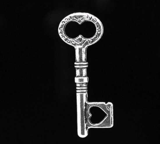 Изображение Подвески “Ключ” 34mm x 12mm Античное Серебро, проданные 30 шт