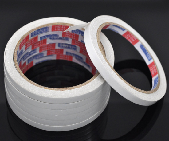 紙 粘着テープ 白 9.7cm x 0.8cm、 10 巻（14メートル/巻） の画像