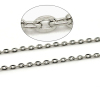 Picture of 10 M (Approx 32.81 Foot) Iron Based Alloy Link Cable Chain Findings Silver Tone 3x2mm