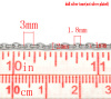 Picture of 10 M (Approx 32.81 Foot) Iron Based Alloy Link Cable Chain Findings Silver Tone 3x2mm