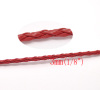 Picture of 10M Red Braiding Leatheroid Jewelry Cord 3mm
