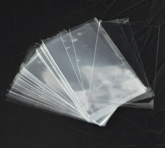 Image de Sachet Pochette en OPP Plastique Ouvert Rectangle Transparent 17.5cm x 11cm, 100 PCs