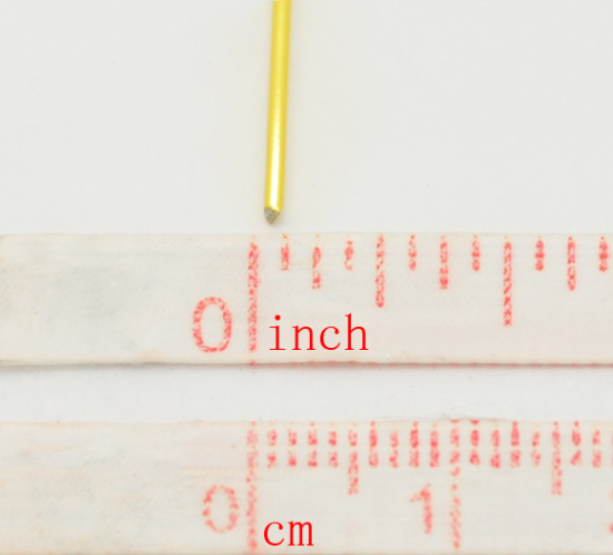 Image de 5 Rouleaux Mixte Fil Aluminium doré Bijoux Création 1mm, 20M/Rouleau