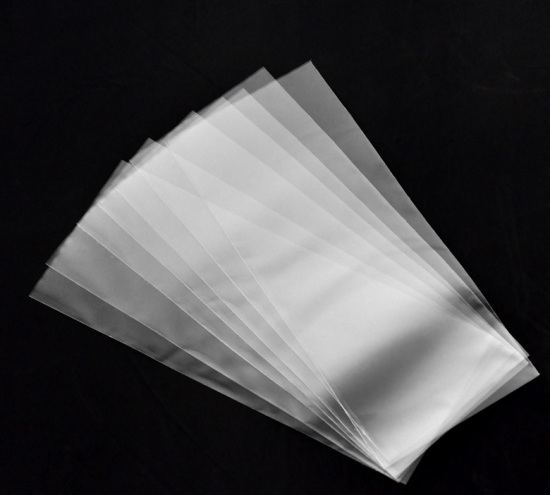 Image de Sachet Pochette en OPP Plastique Ouvert Rectangle Transparent 30cm x 12cm, 100 PCs