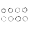 Picture of 1000 PCs 6mm Dia., 0.9mm(19 gauge) 304 Stainless Steel Open Jump Rings Findings For Jewelry Making Silver Tone Round