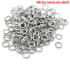 Picture of 300 PCs 7mm Dia., 1.3mm(16 gauge) 304 Stainless Steel Open Jump Rings Findings For Jewelry Making Silver Tone Round