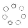 Picture of 300 PCs 7mm Dia., 1.3mm(16 gauge) 304 Stainless Steel Open Jump Rings Findings For Jewelry Making Silver Tone Round