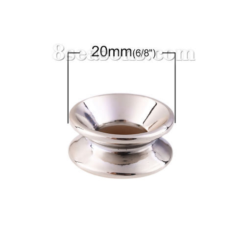 アクリル スプール ボビン ライトゴールド 20mm x 9mm、 30 個 の画像