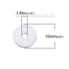 Picture of Zinc Based Alloy Spacer Beads Flat Round Antique Silver Color About 10mm Dia, Hole: Approx 1.8mm, 100 PCs