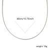 Picture of Wholesale Spiral Collar Neck Ring Necklace, Silver Tone Stainless Steel, Unisex Minimalist Gift Jewelry For Retailer, 40cm(15.7") long, Chain Size: 1.5mm, 1 Piece