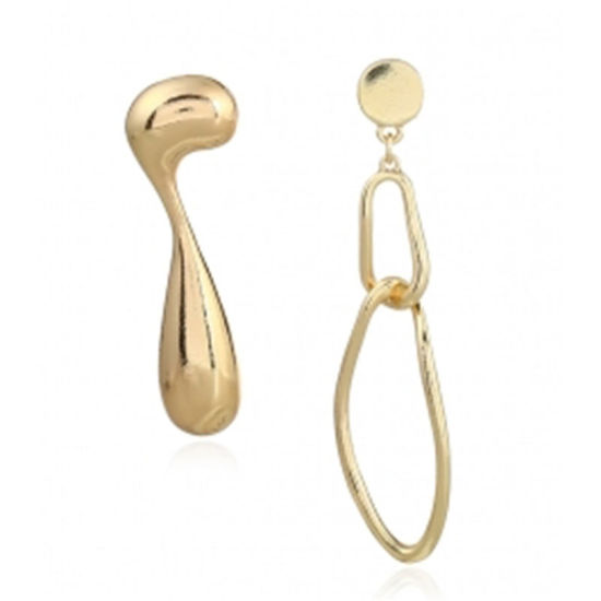 Image de Boucles d'Oreilles Doré Irrégulier 8cm x2cm, 6cm long, 1 Paire
