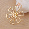 Picture of Zinc Based Alloy Connectors Flower Gold Plated 18mm x 18mm, 10 PCs