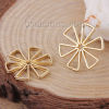 Picture of Zinc Based Alloy Connectors Flower Gold Plated 18mm x 18mm, 10 PCs
