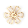 Picture of Zinc Based Alloy Connectors Flower Gold Plated 18mm x 18mm, 10 PCs