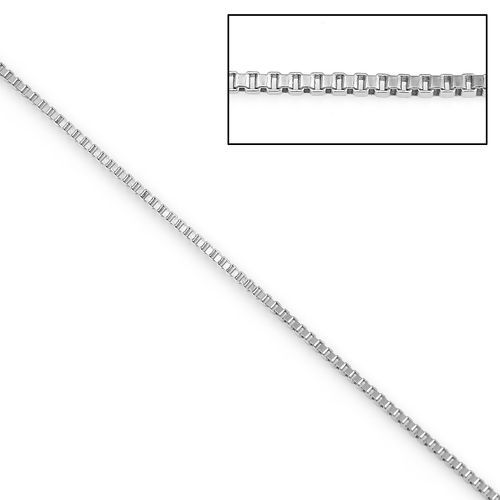 2 メートル 真鍮 ボックスチェーン手作り DIY ジュエリーアクセサリー作りのパーツ シルバートーン 0.8x0.8mm、 の画像