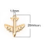 Picture of Zinc Based Alloy Travel Charms Airplane Gold Plated 22mm( 7/8") x 20mm( 6/8"), 10 PCs