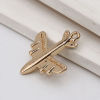 Picture of Zinc Based Alloy Travel Charms Airplane Gold Plated 22mm( 7/8") x 20mm( 6/8"), 10 PCs