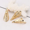Picture of Brass Beads Caps Musical Instrument Bugle 18K Real Gold Plated Flower (Fit Beads Size: 12mm Dia.) 28mm(1 1/8") x 11mm( 3/8"), 5 PCs
