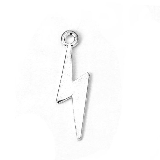 Immagine di Lega di Zinco Tempo Collezione Charms Lampo Oro Placcato 29mm x 9mm , 30 Pz