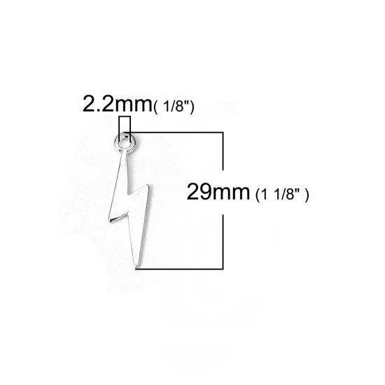 Immagine di Lega di Zinco Tempo Collezione Charms Lampo Oro Placcato 29mm x 9mm , 30 Pz