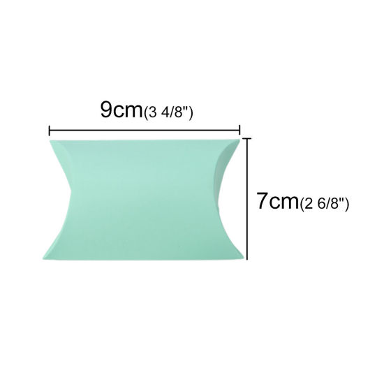 Image de Papier Boîtes à Bonbons Déco Mariage Rectangle Vert 11.5cm x 7cm , 50 Pcs