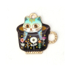 Immagine di Lega di Zinco Charms Tazza Oro Placcato Blu Lettere Smalto 15mm x 14mm , 10 Pz