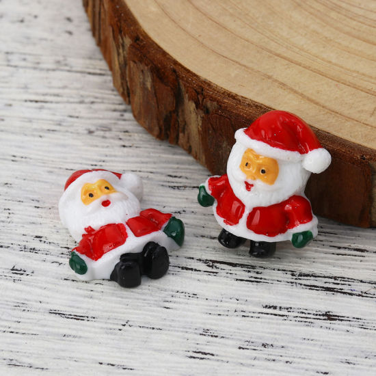 Immagine di Resina Cabochon per Abbellimento Albero di Natale Verde 35mm x 28mm, 10 Pz
