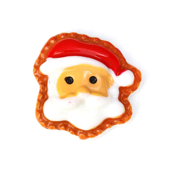 Immagine di Resina Cabochon per Abbellimento Albero di Natale Verde 35mm x 28mm, 10 Pz