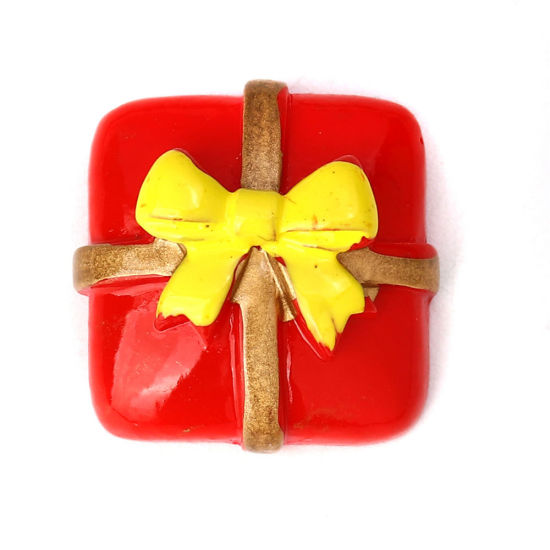 Immagine di Resina Cabochon per Abbellimento Albero di Natale Verde 35mm x 28mm, 10 Pz
