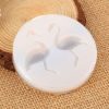 Picture of Silicone Resin Mold For Jewelry Making Round White Flower 5.9cm(2 3/8") Dia., 1 Piece