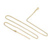 Picture of Wholesale Box Chain Necklace, Gold Plated Stainless Steel, Unisex Minimalist Gift Jewelry For Retailer, 60.5cm(23 7/8") long, Chain Size: 2mm Dia., 1 Piece