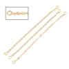 Picture of Brass Extender Chain For Jewelry Necklace Bracelet Real Gold Plated 6.5cm(2 4/8") long, 2 PCs