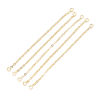 Picture of Brass Extender Chain For Jewelry Necklace Bracelet Real Gold Plated 6.5cm(2 4/8") long, 2 PCs