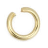 Picture of 200 PCs 4mm Dia., 0.7mm(21 gauge) 304 Stainless Steel Open Jump Rings Findings For Jewelry Making Gold Plated Round
