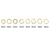 Picture of 200 PCs 4mm Dia., 0.7mm(21 gauge) 304 Stainless Steel Open Jump Rings Findings For Jewelry Making Gold Plated Round
