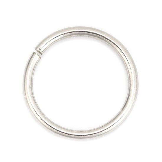 Image de 20 Pcs 22mm Dia, 2mm(taille 12) Anneaux de Jonction pour la Fabrication de Bijoux Ouvert en 304 Acier Inoxydable Argent Mat Rond