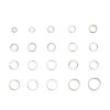 Picture of 20 PCs 20mm Dia., 2mm(12 gauge) 304 Stainless Steel Open Jump Rings Findings For Jewelry Making Silver Tone Round