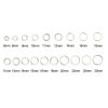 Picture of 20 PCs 20mm Dia., 2mm(12 gauge) 304 Stainless Steel Open Jump Rings Findings For Jewelry Making Silver Tone Round